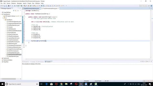 Two Dimensional Array - Core Java - Session 8 - Part 3 смотреть онлайн