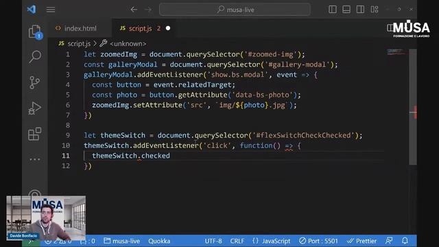 Webinar Gratuito Front-End | Realizziamo un mini-sito con Bootstrap | Musa Formazione смотреть онлайн