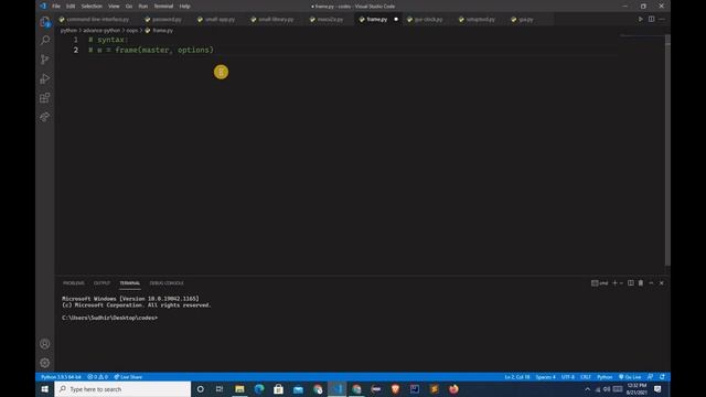 Frame Widget in tkinter || Python end to end course #78 смотреть онлайн
