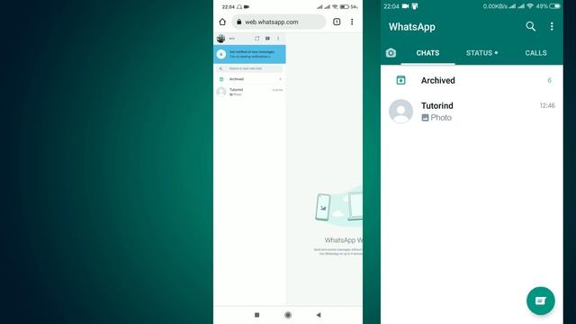 2 Cara Membuka Whatsapp Web di Android смотреть онлайн