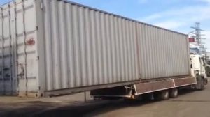 Перевозка 40 футового контейнера на манипуляторе Daewoo Novus