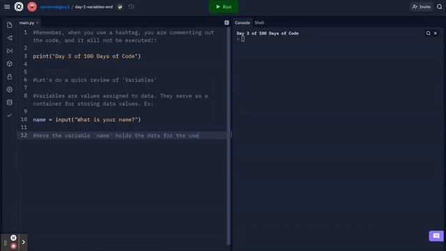 Working with Variables in Python - Day 3 of 100 Days of Code (Part 1 of 2): Feb 10, 2022 смотреть онлайн