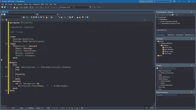 Delphi 11 Converting a record to a Json string (Serialization) - Quick Clip смотреть онлайн