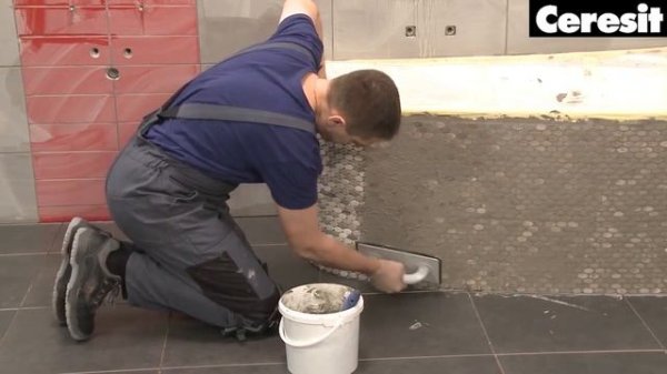 Затирка Ceresit CE 40 Aquastatic. Видео инструкция по применению.