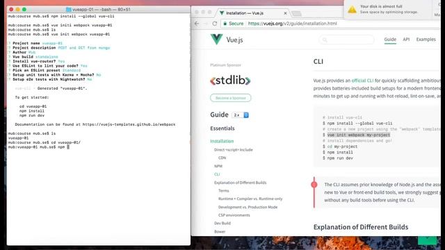 #2 - Create a project in Vue.js смотреть онлайн