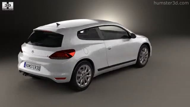 Volkswagen Scirocco 2015 by 3D model store Humster3D.com смотреть онлайн
