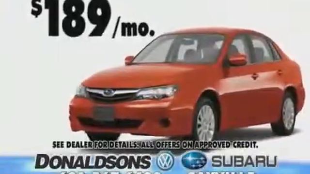 TV Advertisement - Donaldson VW Subaru смотреть онлайн