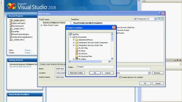 SSAS Video 1 - creating a new project using visual studio смотреть онлайн