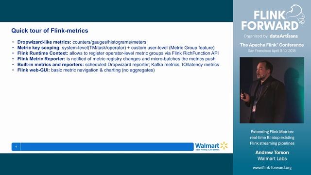Extending Flink metrics: Real-time BI atop existing Flink streaming pipelines - Andrew Torson смотреть онлайн
