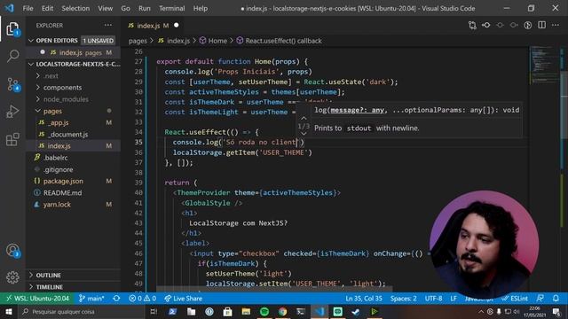 LocalStorage + NextJS DA PRA USAR?? Cookies ou LocalStorage? | Salvando preferências de usuário смотреть онлайн