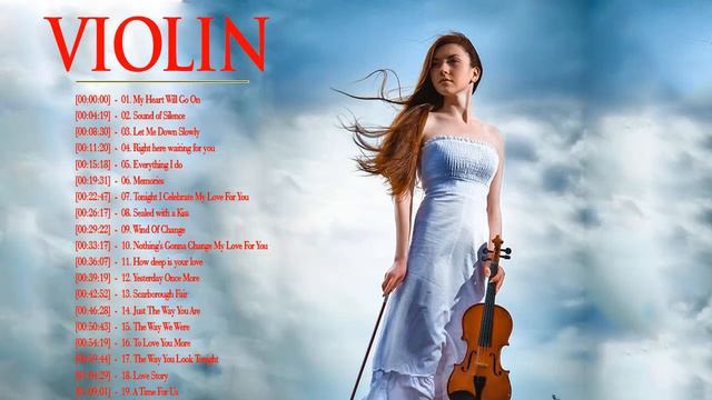 Violin Instrumental Music ♫ Violin Covers Of Popular Songs ♫ Violin Love Songs Instrumental