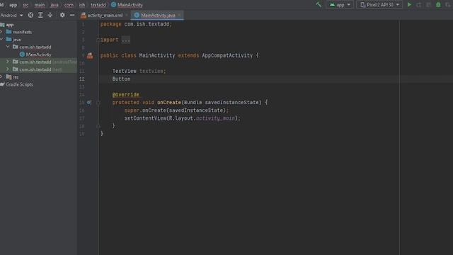 how to add text on button click in android studio (tutorial) смотреть онлайн