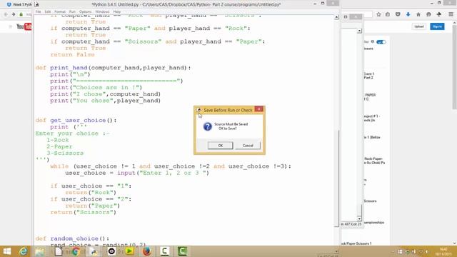 Validating the input for RPS смотреть онлайн