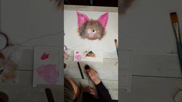 Рисуем Летучую мышь - злюку. Часть 2 смотреть онлайн