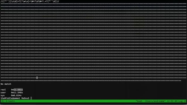 Attacco ReDoS: Regular Expression Denial of Service смотреть онлайн