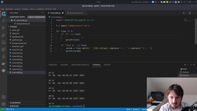 Matplotlib Tutorial 10: Parsing & Plotting Text Files смотреть онлайн
