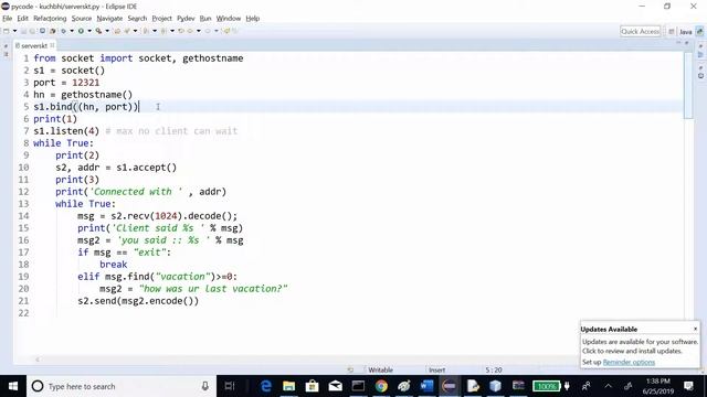 Python in hindi socket programming Part - 13 смотреть онлайн