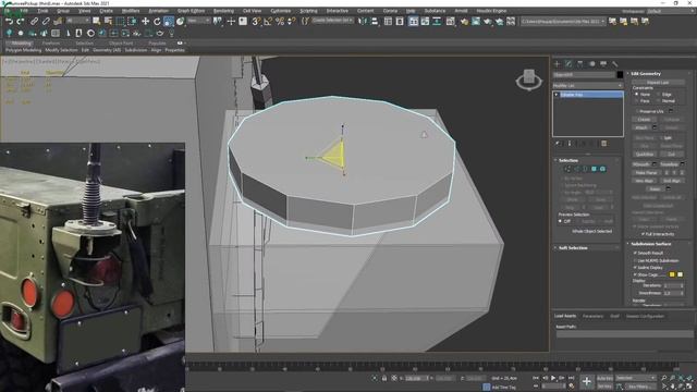 3d "Хаммер". Часть 10 - Low Poly (3ds Max 2021 GameReady Humvee. Part 10 - Low Poly) смотреть онлайн