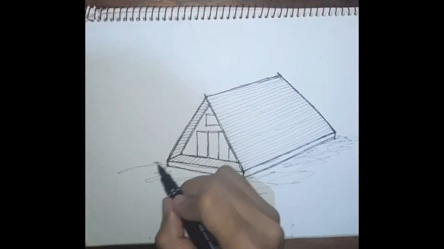 Practice Sketch (Architectural Drawing) Cabin House смотреть онлайн