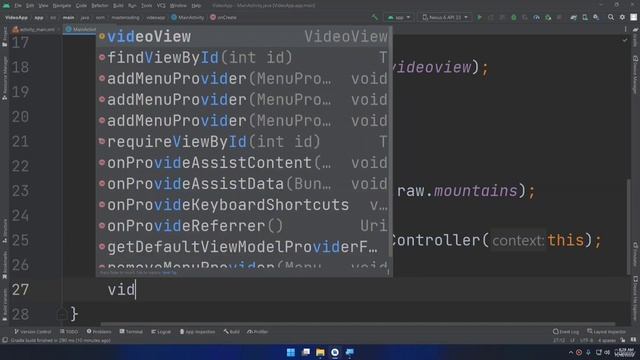 Create Video Player App | Java Android Development Course смотреть онлайн