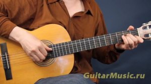 Прогулки по воде - как играть на гитаре - Перебор 2 (упрощенный вариант)