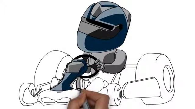 SVGET COM Drawing Karting Race Go Kart Svg Vector Sparkol VideoScribe