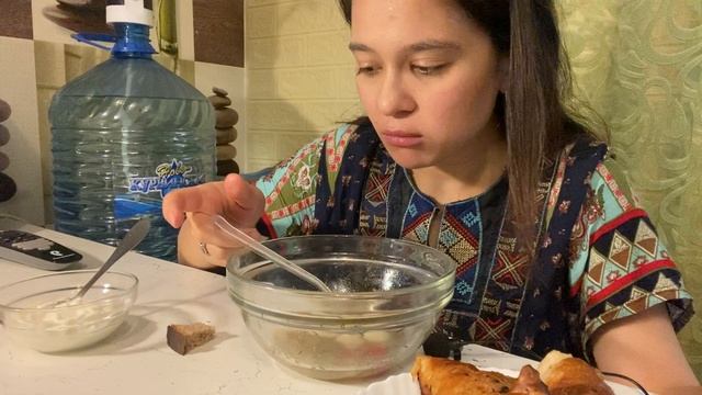 Я и Муж| мукбанг | шурпа+самса