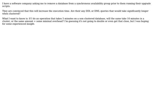 SQL Server AG - Is there any case for un-clustering prior to certain operations? смотреть онлайн