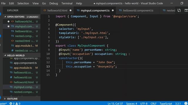 Angular 7 - Inputs - Passing Data to Component смотреть онлайн