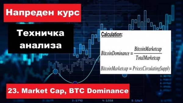 Крипто техничка анализа Напреден курс 23. Market cap, BTC доминација, Структура на портфолио по М.C.