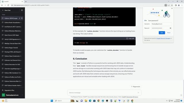 Python json loads chokes on escapes смотреть онлайн