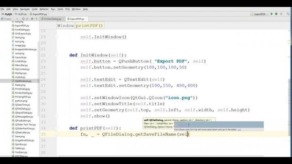 31 PyQt5 PDF Exporting Python GUI Programming With PyQt5