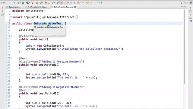 5. JUnit5 Basics - Before and After Annotations | @BeforeAll | @AfterAll | @BeforeEach | @AfterEach смотреть онлайн