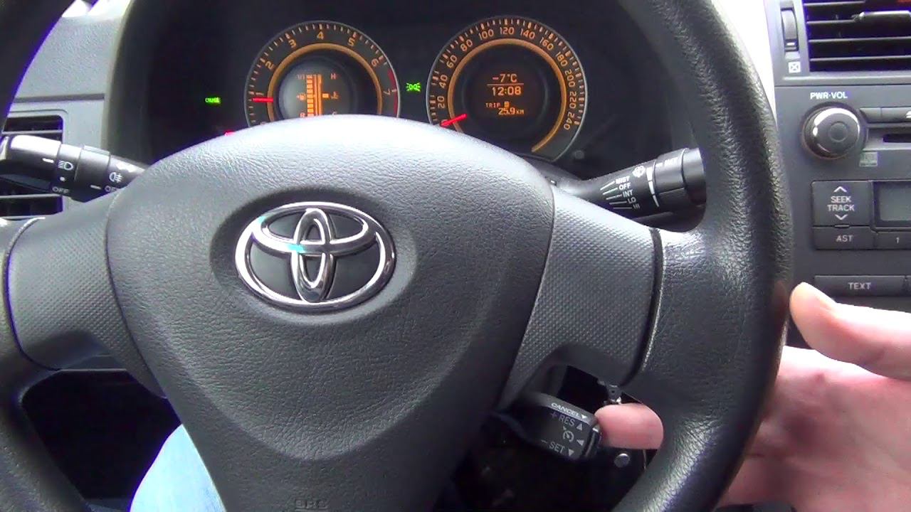Тест драйв круиз контроля Тойота Королла (Е150) смотреть онлайн