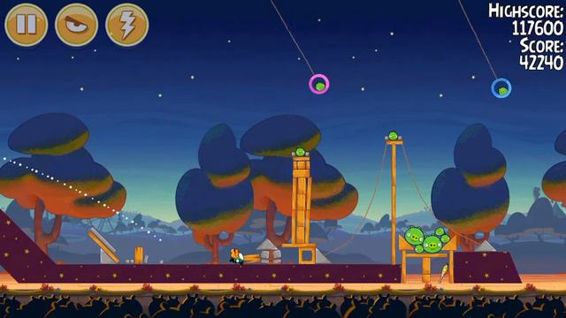 Angry Birds Seasons - 2-3 - Abra-Ca-Bacon - 100% Total Destruction Walkthrough смотреть онлайн