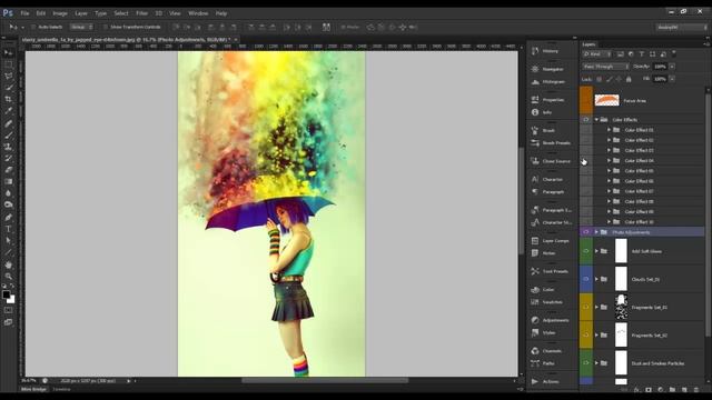 Dispersions Photoshop Action смотреть онлайн
