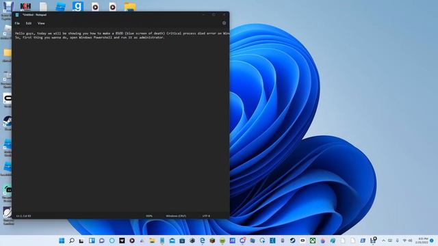 How to cause a CRITICAL PROCESS DIED Blue screen of death смотреть онлайн