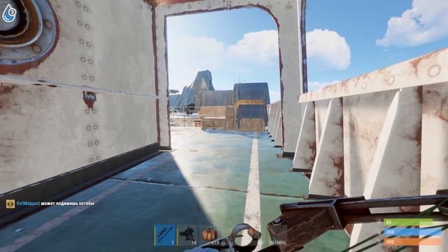 RUST ЗАЛУТАЛ КАРГО С ЛУКОМ И СТРЕЛАМИ !!!!!!!! смотреть онлайн