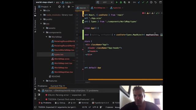 Integrating d3.js with React - World Chart - WorldMap d3 & React - Refactoring World Map смотреть онлайн