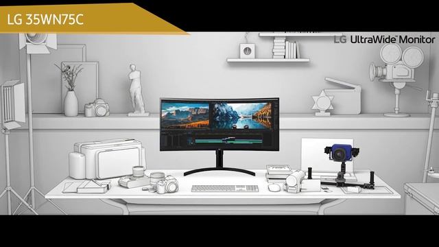 Монитор LG 35WN75C смотреть онлайн