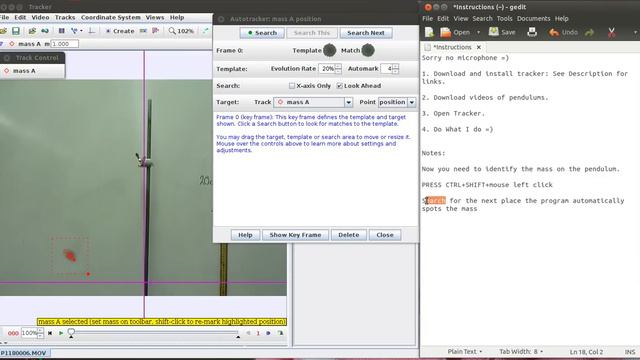 Using Tracker (Open Source Physics Software) for Basic Video Analysis смотреть онлайн