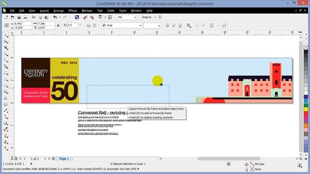 Steps in designing a banner in CorelDraw смотреть онлайн