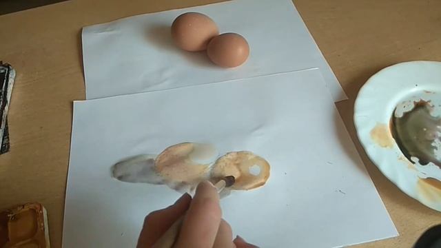 Урок живописи. Акварель.Как нарисовать яйцо. смотреть онлайн