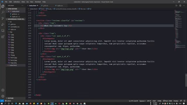 HTML5 CSS3 Responsive Website Complete Project - Part 4 : User Reviews and Footer смотреть онлайн