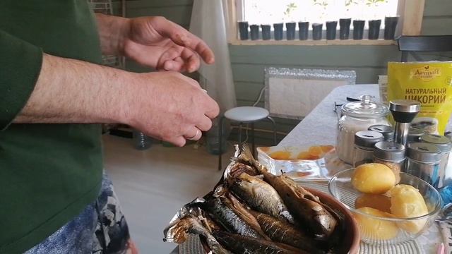 Садим и коптим рыбу. смотреть онлайн