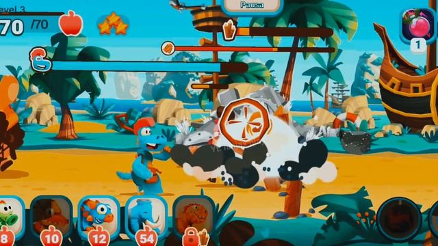 ?DINO BASH ALL KINDS OF GIANTS Travel Thru Time; Dinosaur Jurassic Battle Gameplay смотреть онлайн