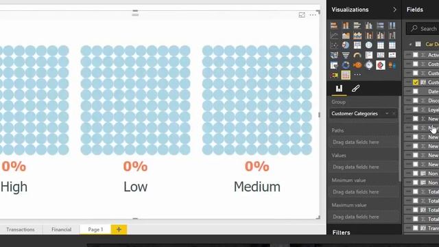 Waffle Chart- Power BI custom visual смотреть онлайн