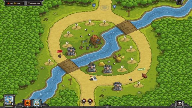 БЕРЕГА ДВУРЕЧЬЯ прохождение ▶️ Kingdom Rush на сложности ВЕТЕРАН ( VETERAN ) #4 смотреть онлайн