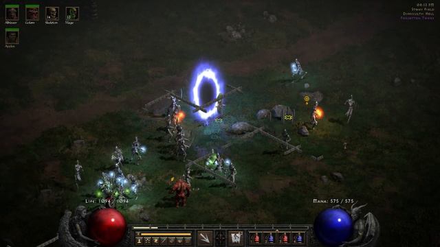 Summoner Necro and Fury Druid vs Uber Diablo - Diablo 2 Resurrected смотреть онлайн
